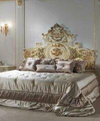 FMF-Letto con testata Intagliata e Giroletto Bed