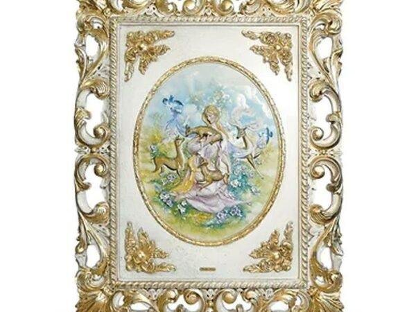 APP-Giardino incantato  Basrelief  Wooden frame