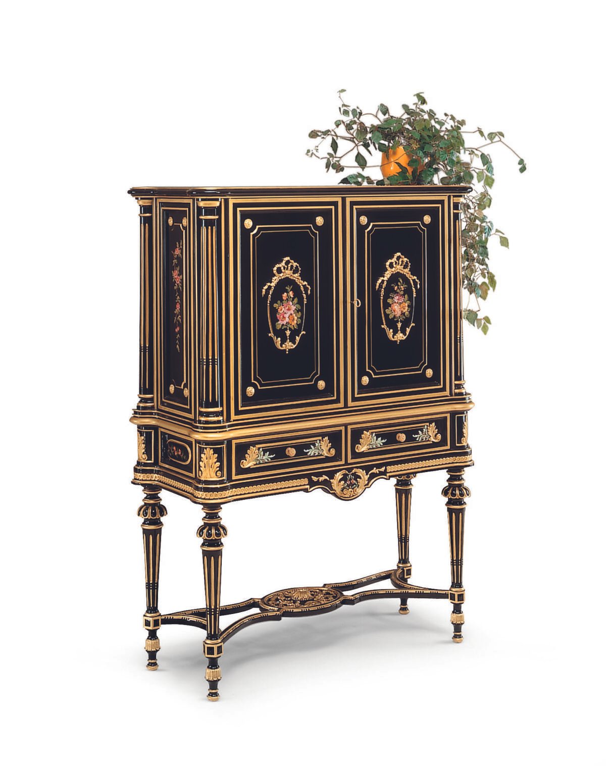 Bar Cabinet in Black Lacquering - Image 1