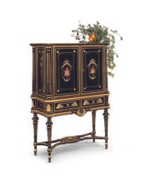 Bar Cabinet in Black Lacquering
