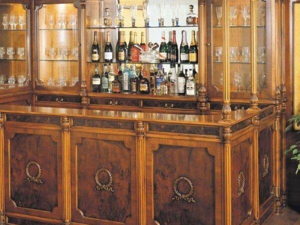 Imperial Italian Corner Bar Cabinet