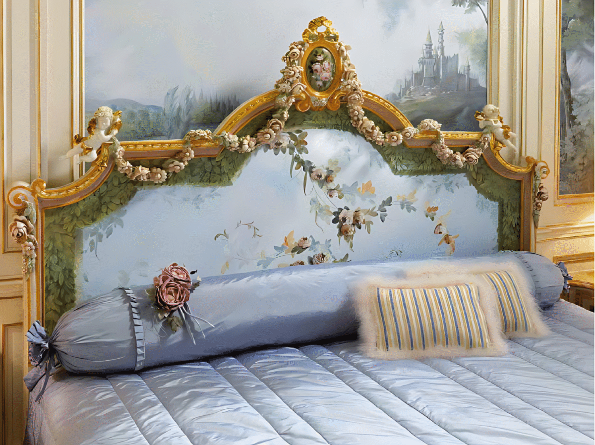 Cherubim Bed Hand Painted on Canvas - Image 3