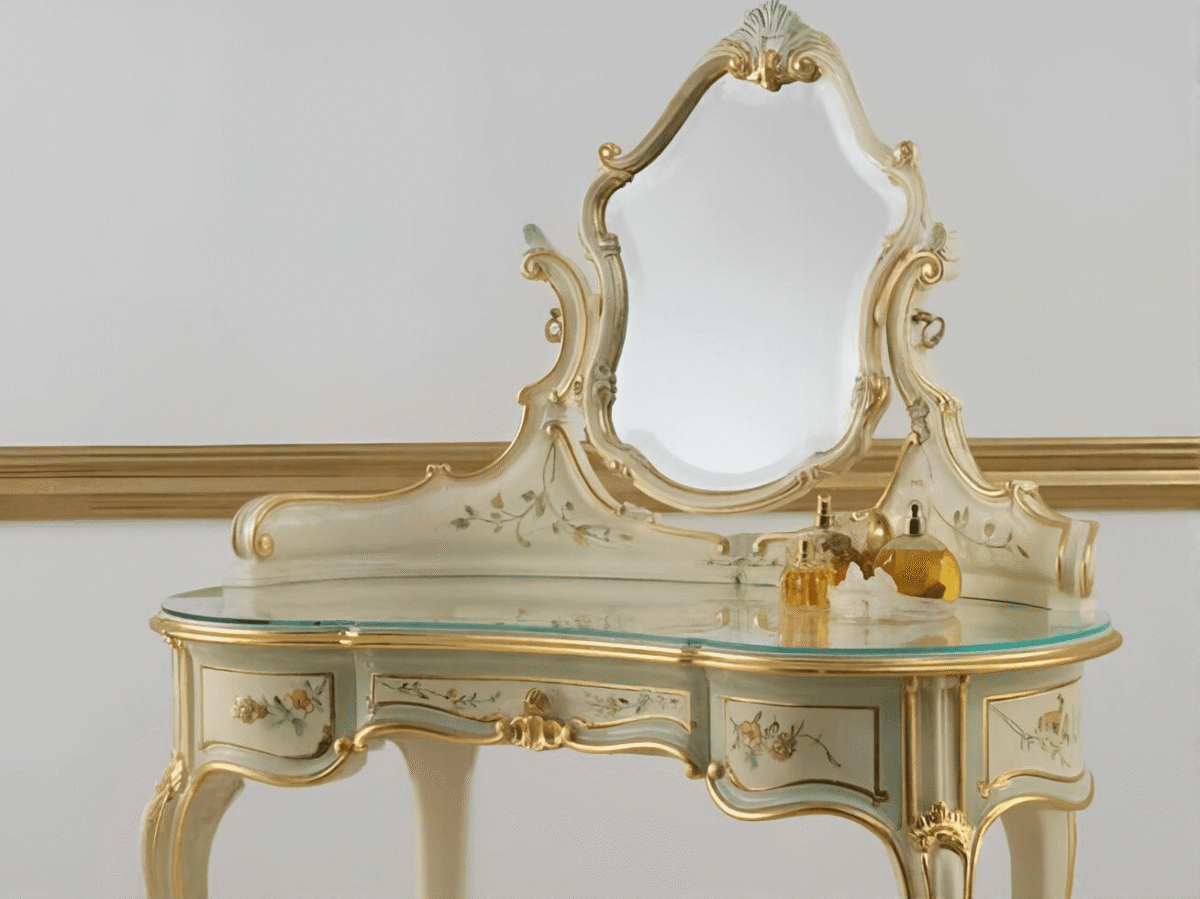 FMF-Toilette con Specchiera Orientabile Dressing Table with Adjustable Mirror – Image 1