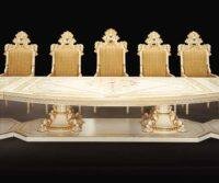 Antique White Conference Table