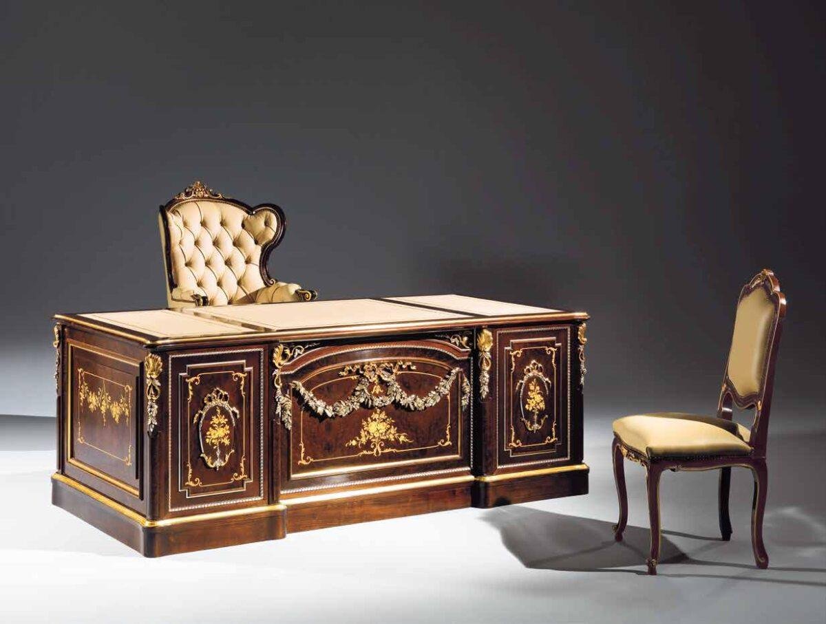 Dark Walnut Executive Desk - Image 1