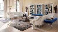 Classic White Sofa with Carved Detailing