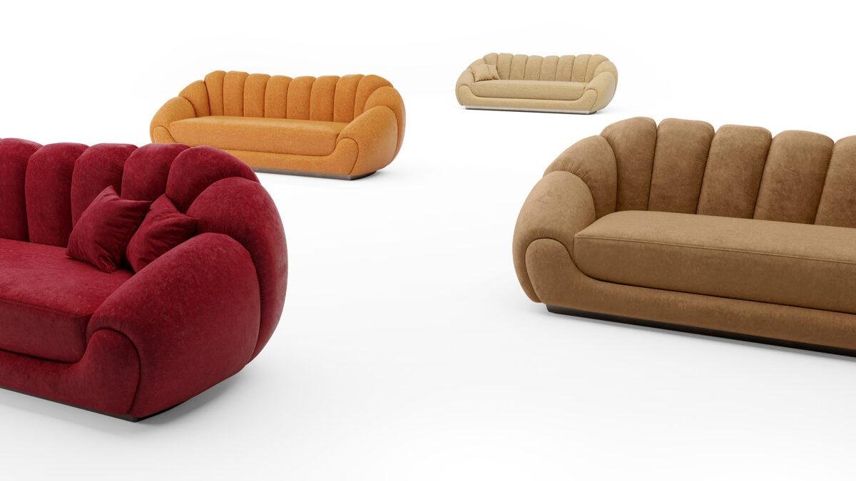Bouclé Cloud Sofa – Modern Luxury Redefined - Image 2